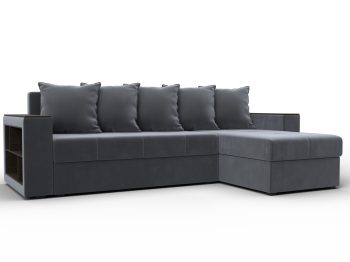 Диван угловой Дубай Лайт угол универсальный, велюр