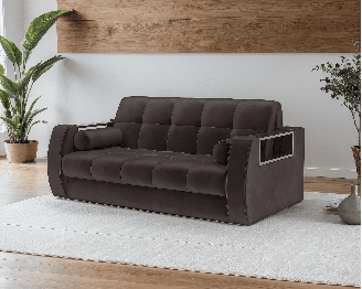 Диван прямой аккордеон Барон №3 (Бархат)