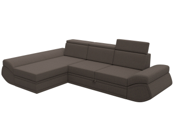 Диван угловой Лига-032 левый угол, рогожка Амур