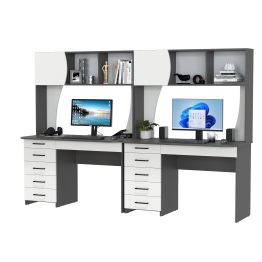 Два стола рабочих Сигма для двоих