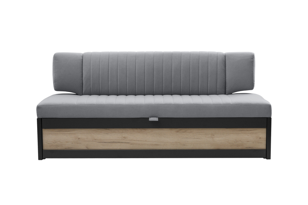 Диваны прямые кухонные, Прямой кухонный диван Парус 181 Дуб крафт серый