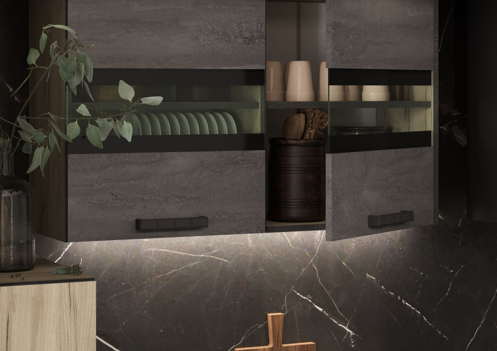 Кухонные гарнитуры, Кухня Эдинбург с пеналом ЛДСП 1.4