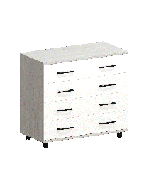 Модульная система Грейс Комод КМ-5031  Снежный Ясень