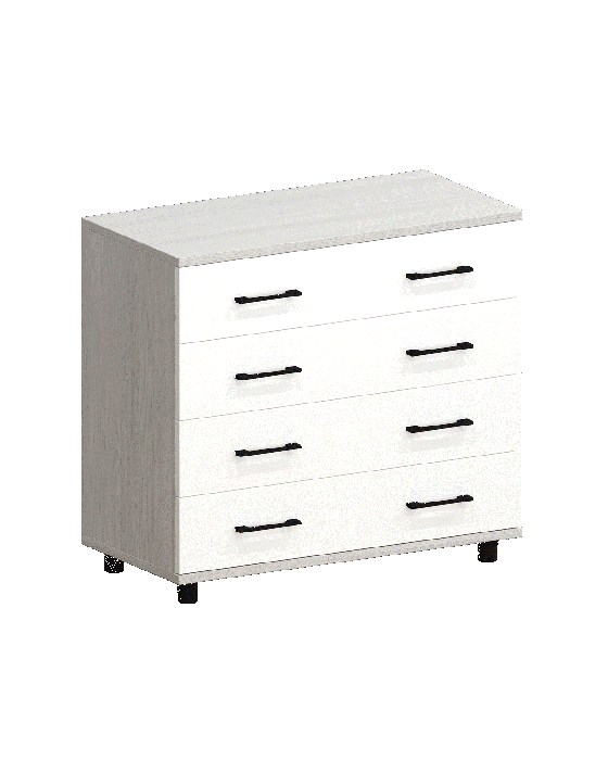 Комоды, Модульная система Грейс Комод КМ-5031  Снежный Ясень