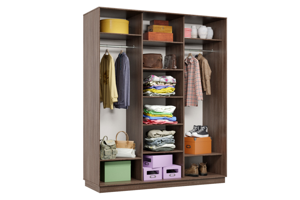 Шкафы-купе 3-х дверные, Шкаф-купе Премьер Лайт 26 (01;01;01) трехдверный