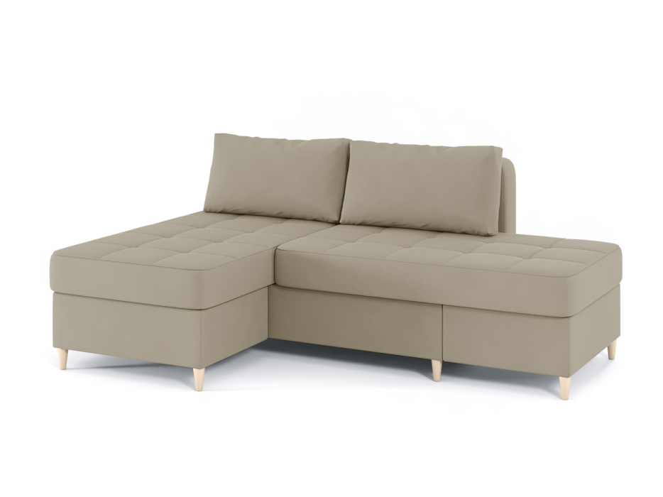 Диваны угловые в гостиную, Диван-кровать угловой Оливер 2 еврокнижка-трансформер, велюр