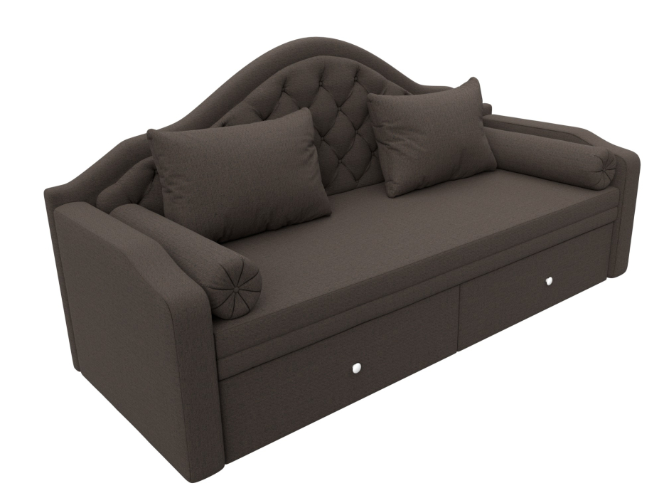 Диваны с ящиком для белья, Диван детский прямой Сойер, рогожка Амур