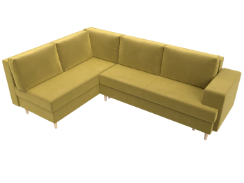 Диван угловой Сильвана левый угол, микровельвет