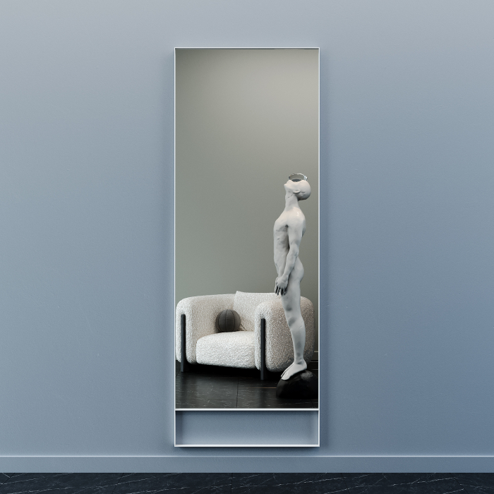 Зеркала в спальню, Напольно-настенное зеркало в раме GENGLASS HALFEO SLIM LEG XL