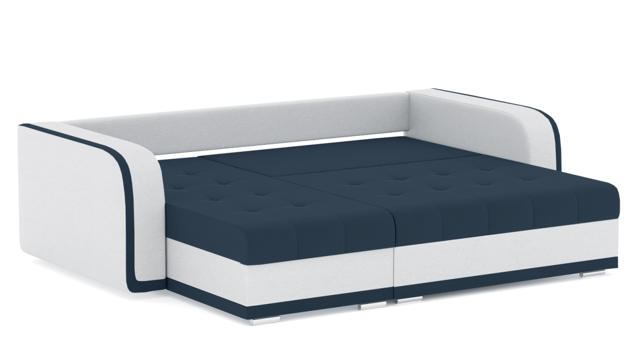 Диваны угловые в гостиную, Диван-кровать угловой Генри еврокнижка, велюр+кож.зам