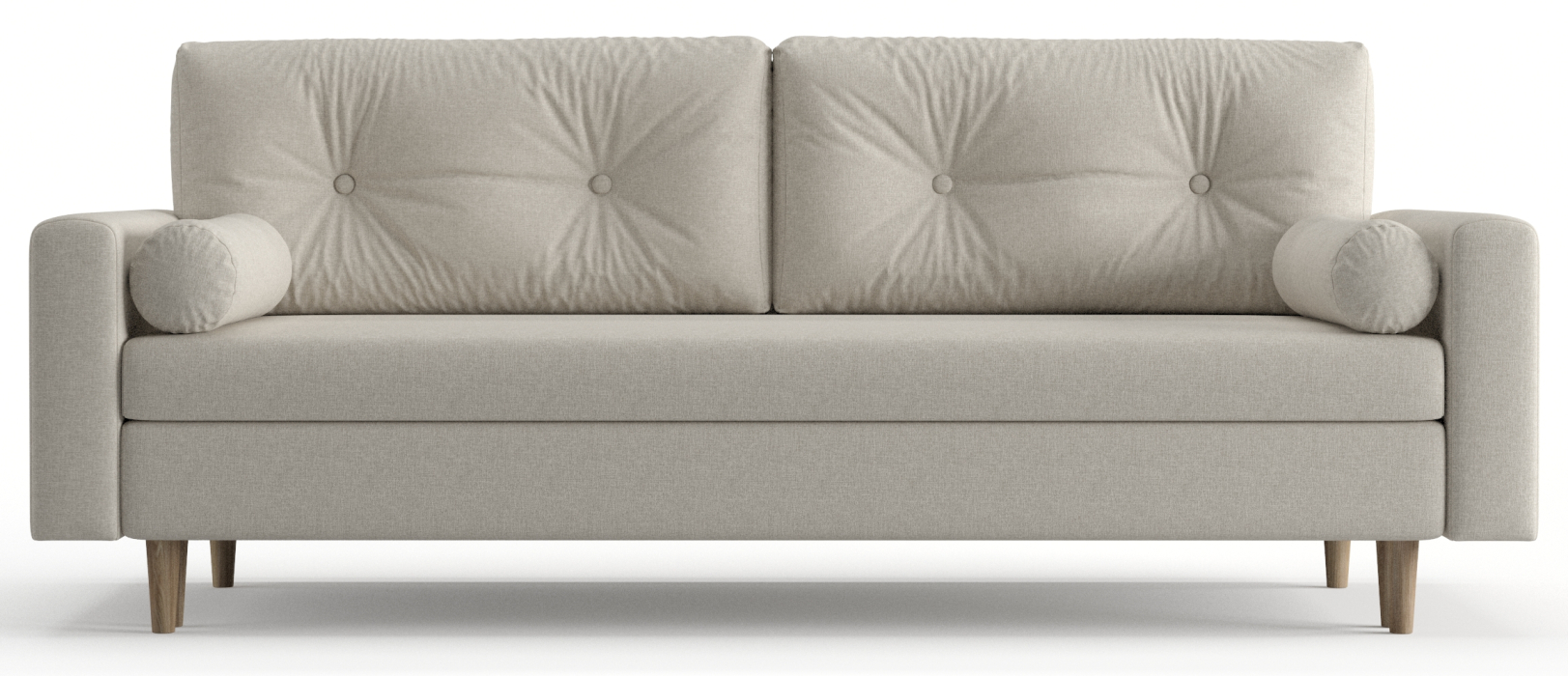 Диваны еврокнижки, Диван-кровать Таврида, пружинный блок, рогожка