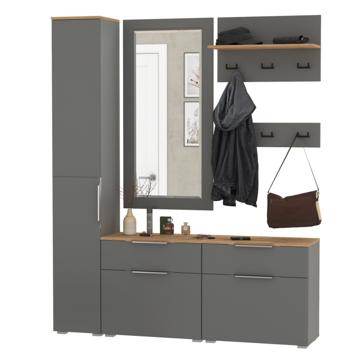 Прихожие, Мебель Октава  в узкую прихожую № 44