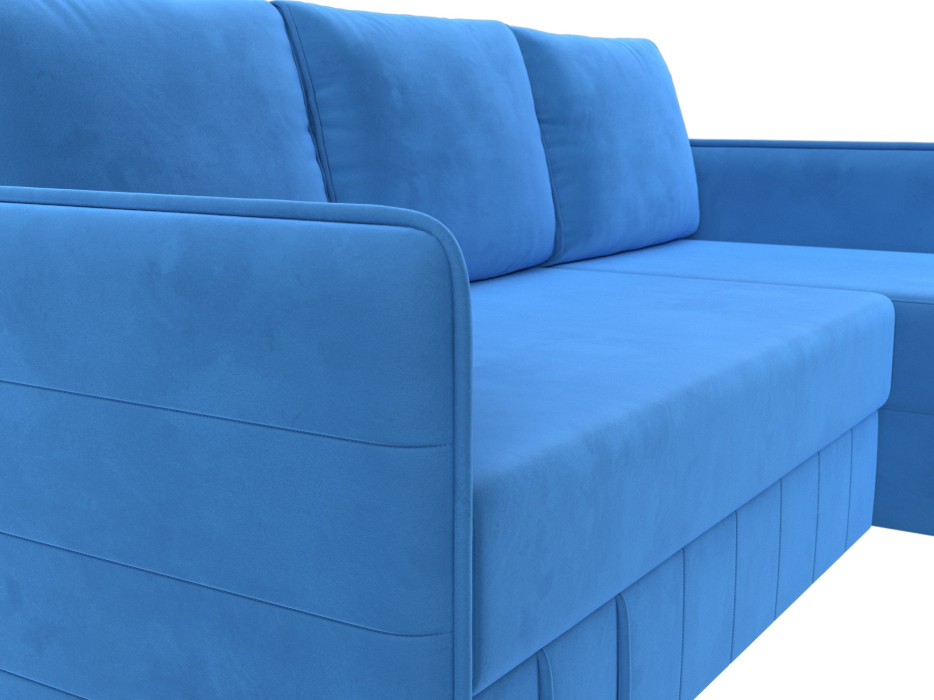 Диваны угловые в гостиную, Диван угловой Слим универсальный угол, велюр