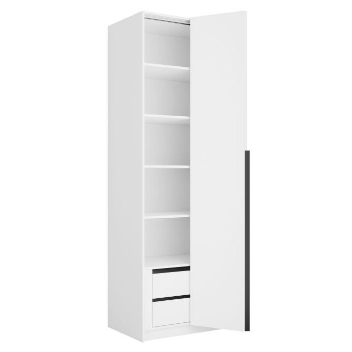 В спальню, Шкаф Локер 2-х дверный (Гармошка) доп. полки + модуль