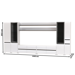 Сидней мебель в гостиную модульная комплектация № 118