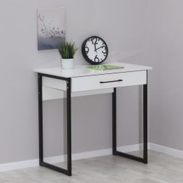 Стол письменный с ящиком на металлокаркасе