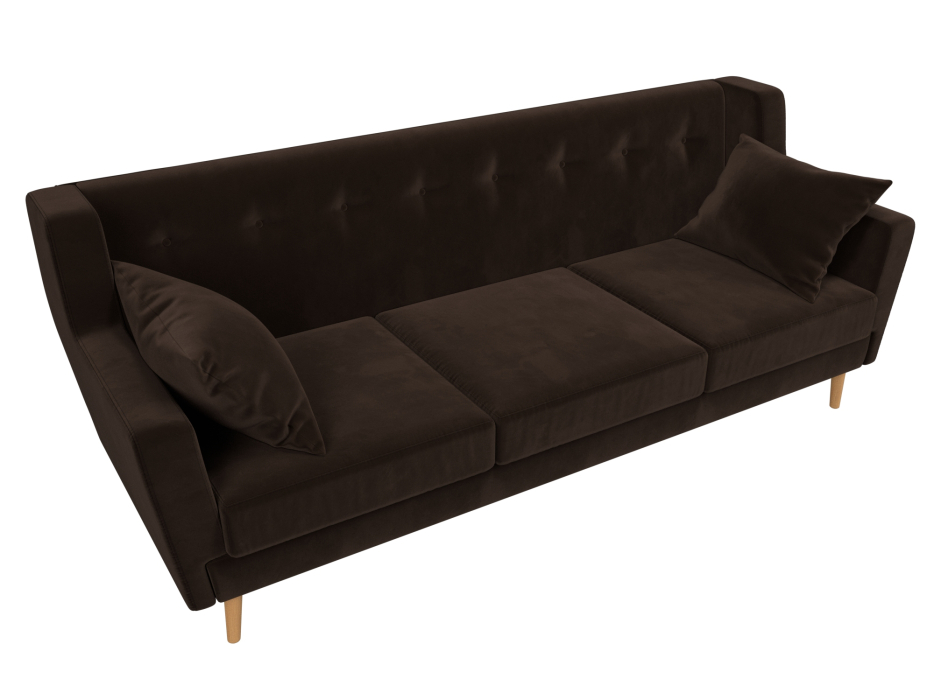 Диваны прямые кухонные, Прямой диван Брайтон 3, микровельвет