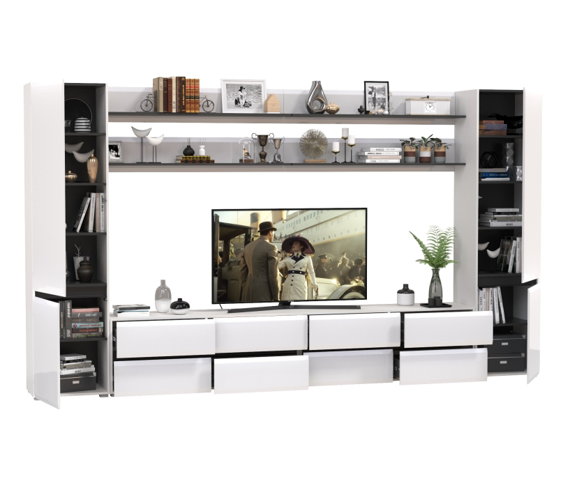 Стенки для гостиной, Сидней мебель в гостиную модульная № 121