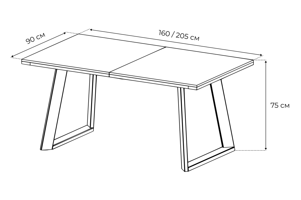 Обеденные столы, Стол Лофт Люкс 160
