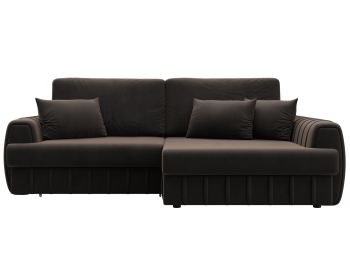 Диван угловой Лига-057 НПБ угол правый, велюр SEVEN