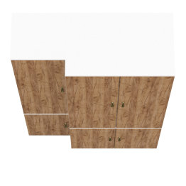 Мебельный набор из двух модулей Лидер-8 МД 22Б и МД 19Б