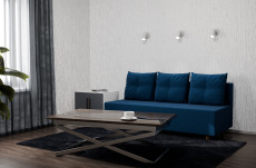 Диваны еврокнижки, Прямой диван Сияние,еврокнижка,велюр