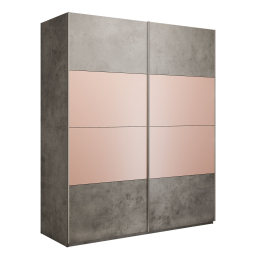 Шкаф-купе Эста 2-х дверный ДСП/Стекла пудра/Доводчик 200х66х240