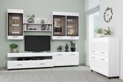 Модульная гостиная Камелия композиция 8