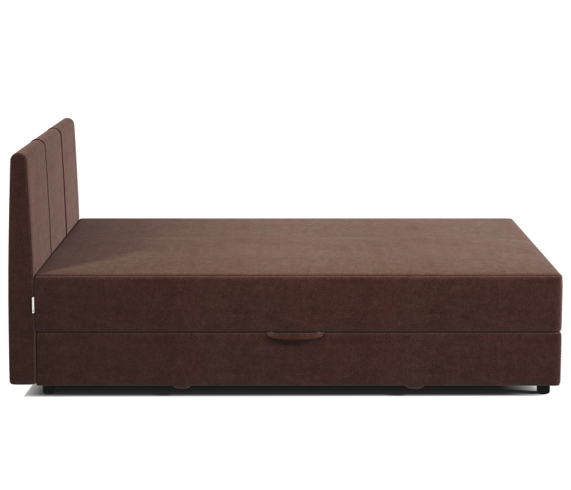 Мягкая кровать, Кровать тахта двуспальная с подъемным механизмом и матрасом Классика 160, велюр