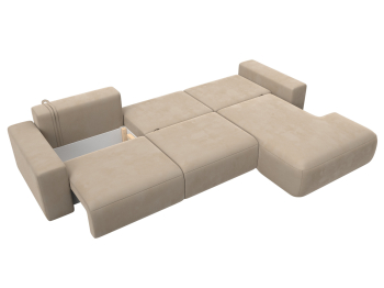 Диван угловой Лига-036 Классик Лонг правый угол, велюр