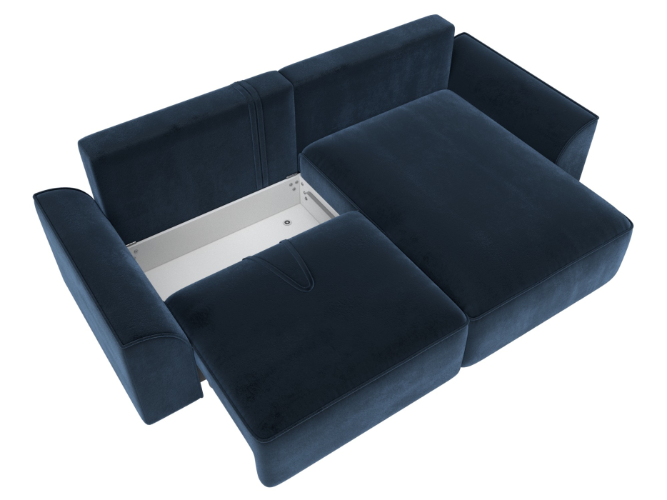 Диваны угловые в гостиную, Диван угловой Лига-048 НПБ, велюр TOWER