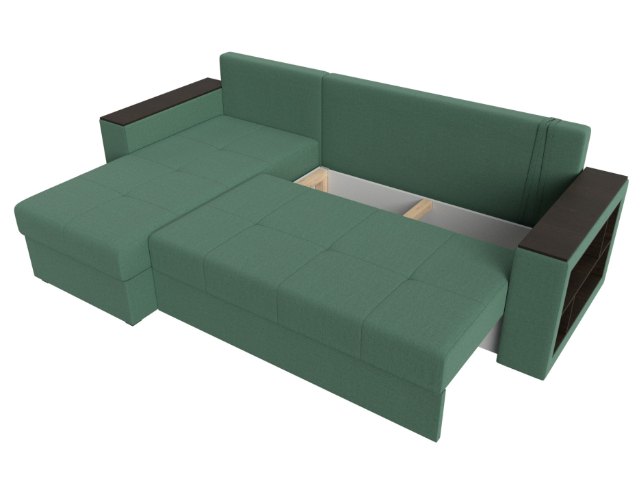 Диваны угловые в гостиную, Диван угловой Дубай Лайт угол универсальный, рогожка Амур