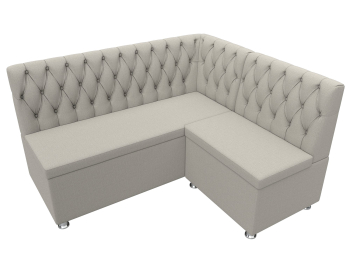 Диван кухонный угловой Мирта правый угол, рогожка Амур