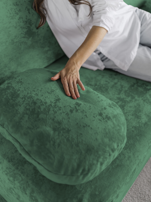 Дизайнерские диваны для гостиной, Бескаркасный диван Бабл, плюше 