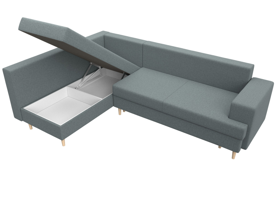 Диваны угловые в гостиную, Диван угловой Сильвана левый угол, рогожка Амур