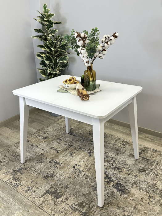 Обеденные столы, Стол KENNER 900 М раздвижной, стекло сатин