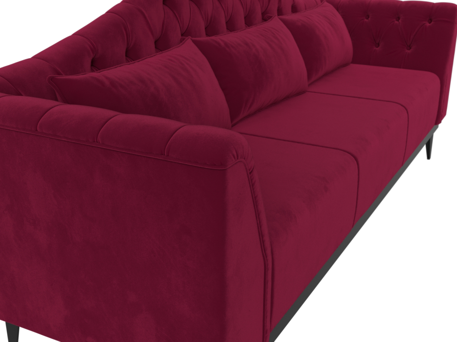 Дизайнерские диваны для гостиной, Прямой диван Флорида, Микровельвет