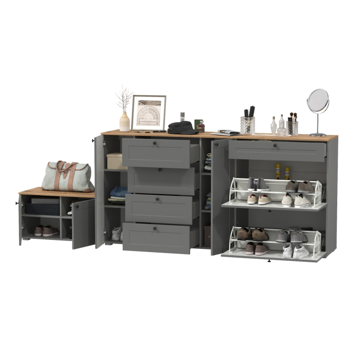 Прихожие, Комод с обувницей и тумбой Остин