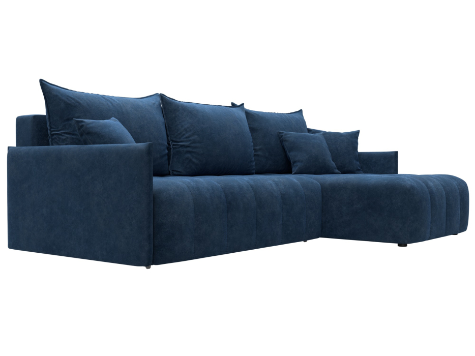 Диваны угловые в гостиную, Диван угловой Лига-054 НПБ угол универсальный, велюр BRUT