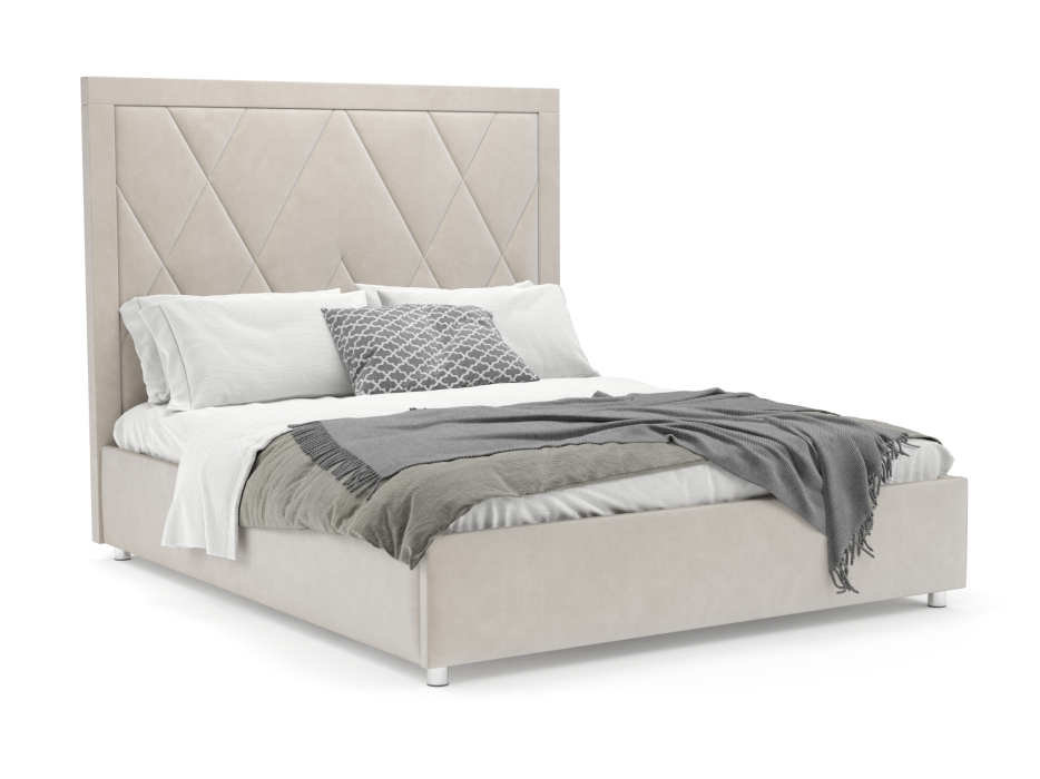 Мягкая кровать, Кровать Треви 160 см (Бархат)