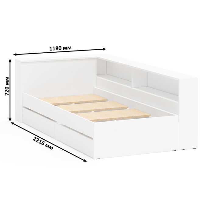 Спальные гарнитуры, Столик косметический с лампочками 110 и Ксения 900 односпальная кровать с ящиками и прикроватным блоком