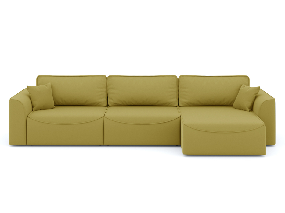 Диваны угловые в гостиную, Диван-кровать угловой Рафаэль 3 секции еврокнижка НПБ, велюр