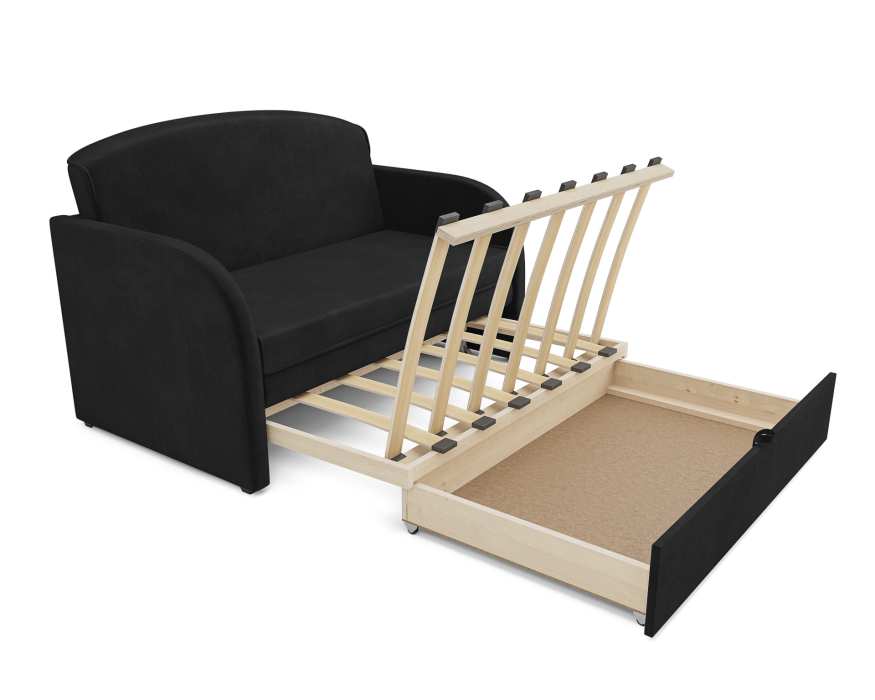 Диваны кровати со спальным местом, Диван прямой выкатной Малютка (Велюр)