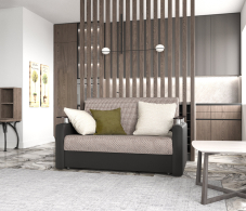 Диваны с ящиком для белья, Диван-кровать Шарм 120, корфу/экокожа