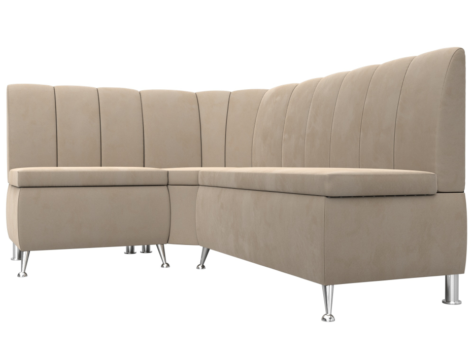 Диваны угловые кухонные, Диван кухонный прямой Кантри левый угол, велюр