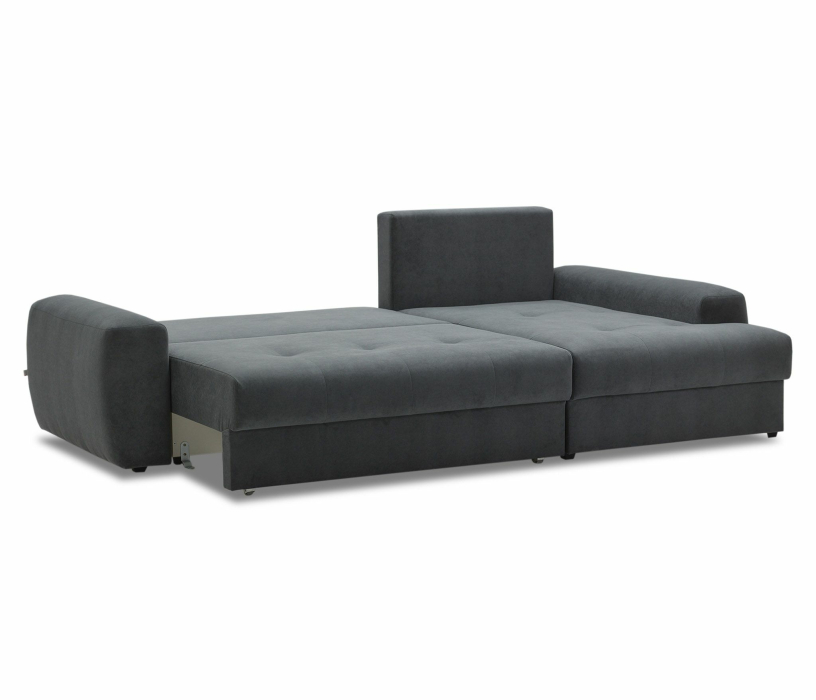 Диваны угловые, Угловой диван Коста, еврокнижка, велюр,  правый угол