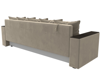 Диван прямой Дубай Лайт полки справа, микровельвет