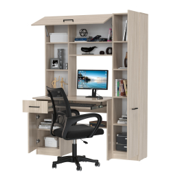 Комплект из компьютерного кресла и компьютерного стола Aльфа кресло чёрное