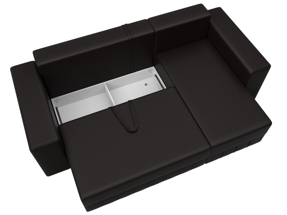 Диваны угловые в гостиную, Диван угловой Лига-076 угол универсальный, экокожа GRIFON