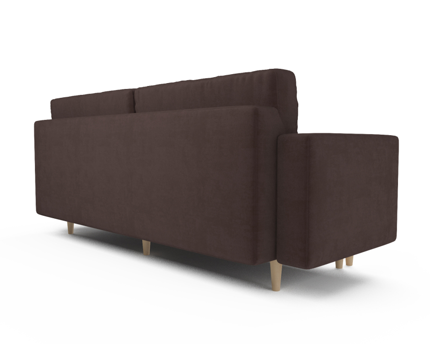 Диваны кровати со спальным местом, Прямой диван Честер, велюр